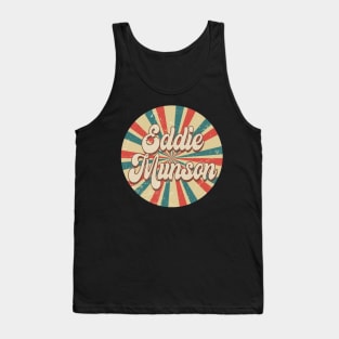 Circle Design Munson Proud Name Birthday 70s 80s 90s Styles Tank Top